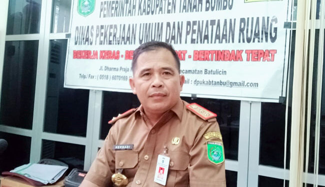 Kepala Dinas PUPR Tanbu, Hernadi