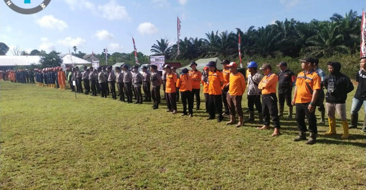 Apel siaga sekaligus simulasi kebakaran hutan dan lahan (karhutla) oleh PT. WYKI merupakan bentuk kepedulian perusahaan